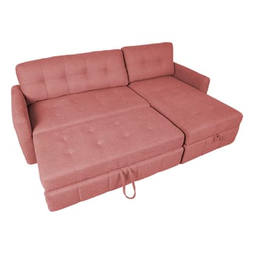 Hjørnesovesofa Porsen - Rosa - Møbler - Sofaer - Sovesofaer - Hjørnesovesofa