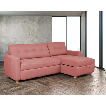 Hjørnesovesofa Porsen - Rosa - Møbler - Sofaer - Sovesofaer - Hjørnesovesofa