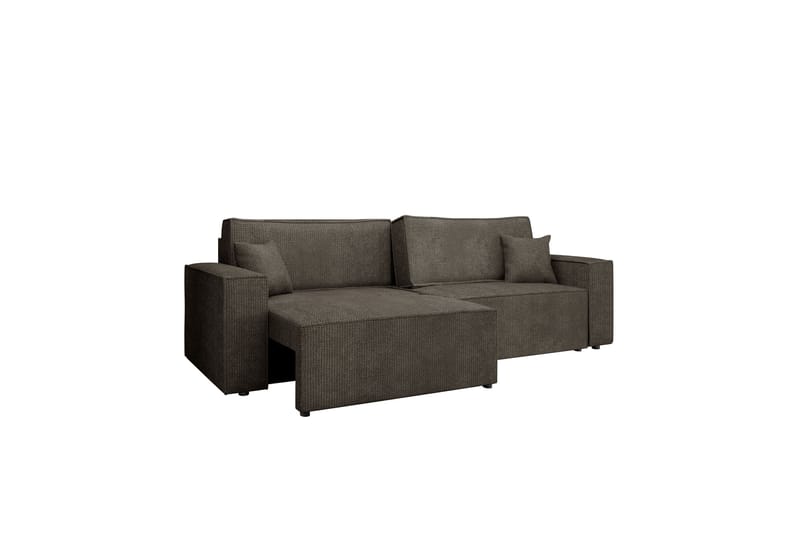 Hobson Sovesofa 3-seter i Plysj, Grå