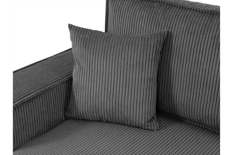 Hobson Sovesofa med Dobbel Sjeselong 4-seter i Plysj - Hvit - Møbler - Sofaer - Sovesofaer - U sovesofa