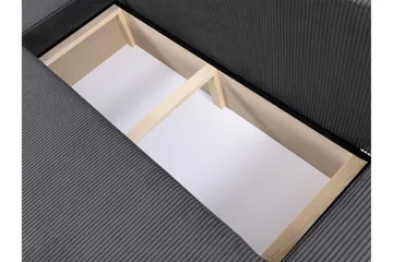 Hobson Sovesofa med Dobbel Sjeselong 4-seter i Plysj - Grå - Møbler - Sofaer - Sovesofaer - U sovesofa