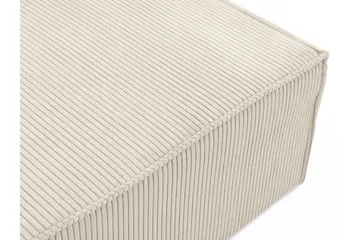 Hobson Sovesofa med Sjeselong 3-seter i Plysj - Grå - Møbler - Sofaer - Sovesofaer - Sovesofa divan