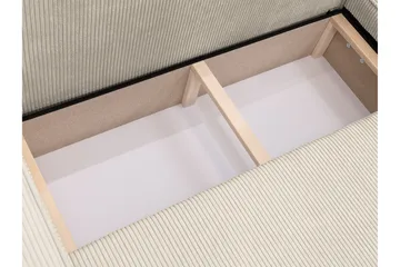 Hobson Sovesofa med Sjeselong 3-seter i Plysj - Grå - Møbler - Sofaer - Sovesofaer - Sovesofa divan