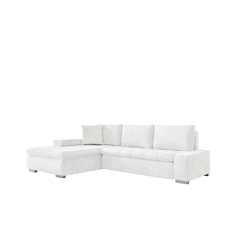 Irja 4-seters sovesofa med sjeselong, venstrevendt - Hvit - Møbler - Sofaer - Sovesofaer - Hjørnesovesofa