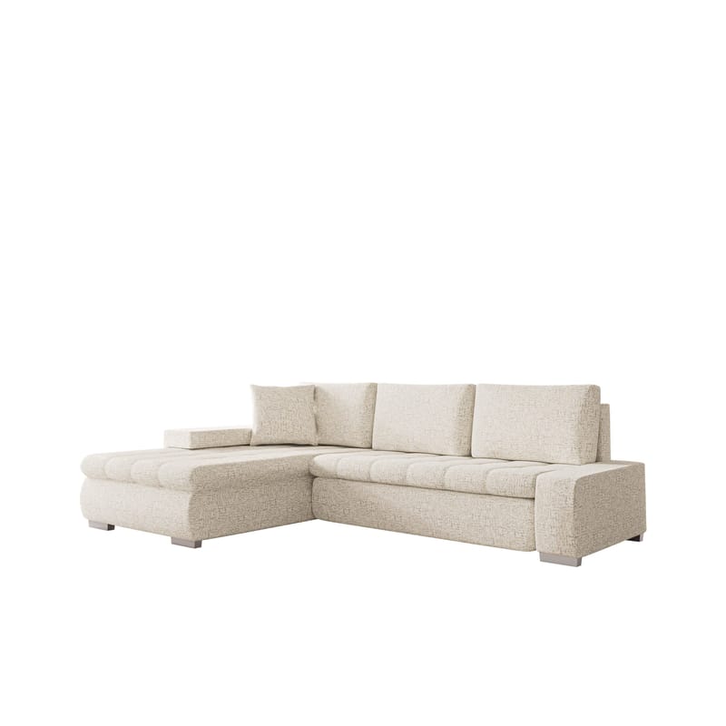 Irja 4-seters sovesofa med sjeselong, venstrevendt - Lys beige - Møbler - Sofaer - Sovesofaer - Hjørnesovesofa
