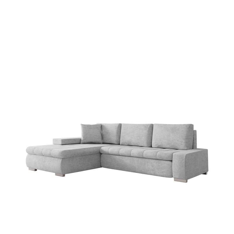 Irja 4-seters sovesofa med sjeselong, venstrevendt - Lysegrå - Møbler - Sofaer - Sovesofaer - Hjørnesovesofa