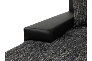Irja Sovesofa med Sjeselong 3-seter i Kunstlær - Hvit / Grå - Møbler - Sofaer - Sovesofaer - Sovesofa divan