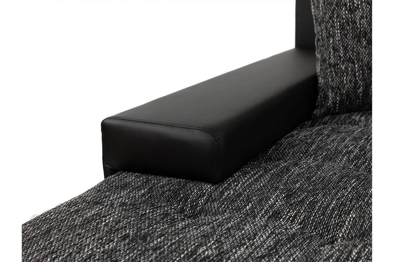 Irja Sovesofa med Sjeselong 3-seter i Kunstlær - Hvit / Grå - Møbler - Sofaer - Sovesofaer - Sovesofa divan