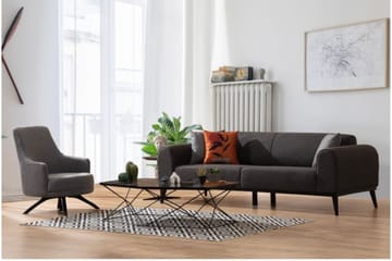 Kapri 4-seters Sovesofa - Antrasitt - Møbler - Sofaer - Sovesofaer - 4 seters sovesofa