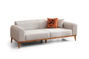 Kapri 4-seters Sovesofa - Krem - Møbler - Sofaer - Sovesofaer - 4 seters sovesofa