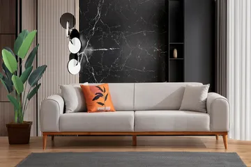 Kapri 4-seters Sovesofa - Krem - Møbler - Sofaer - Sovesofaer - 4 seters sovesofa