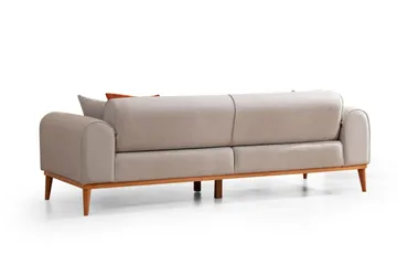 Kapri 4-seters Sovesofa - Krem - Møbler - Sofaer - Sovesofaer - 4 seters sovesofa