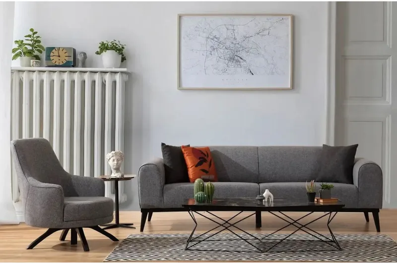 Kapri 4-seters Sovesofa - Lysegrå - Møbler - Sofaer - Sovesofaer - 4 seters sovesofa