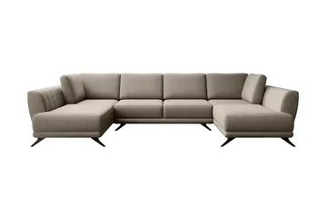 Katun Sovesofa Dobbeltsjeselong - Beige - Møbler - Sofaer - Sovesofaer - Langsgående sovesofa