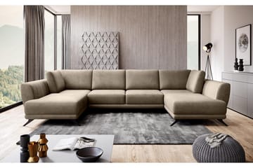 Katun Sovesofa Dobbeltsjeselong - Beige - Møbler - Sofaer - Sovesofaer - Langsgående sovesofa