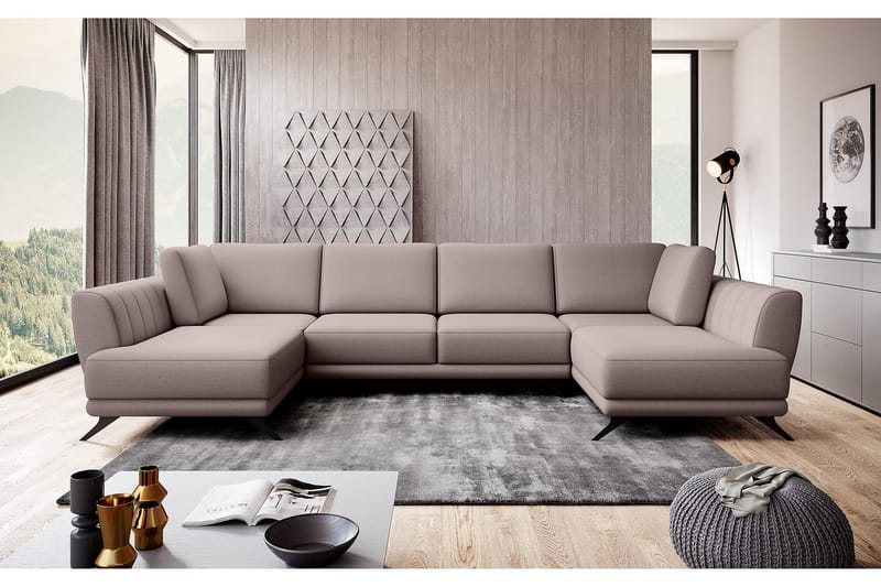 Katun Sovesofa Dobbeltsjeselong - Beige - Møbler - Sofaer - Sovesofaer - Langsgående sovesofa