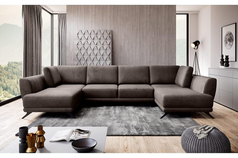 Katun Sovesofa Dobbeltsjeselong - Brun - Møbler - Sofaer - Sovesofaer - Langsgående sovesofa