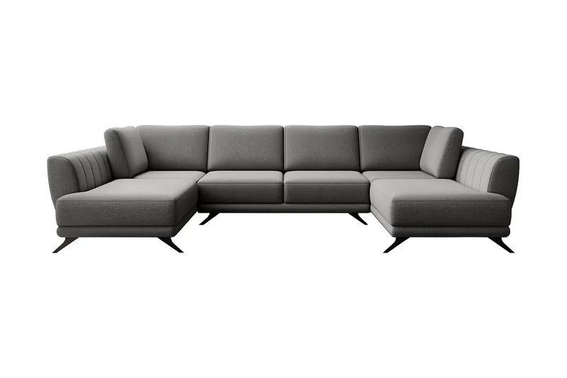 Katun Sovesofa Dobbeltsjeselong - Grå - Møbler - Sofaer - Sovesofaer - Langsgående sovesofa