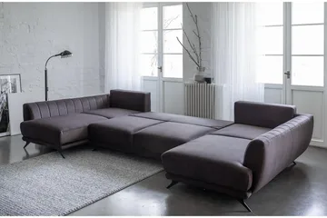 Katun Sovesofa Dobbeltsjeselong - Grå - Møbler - Sofaer - Sovesofaer - Langsgående sovesofa