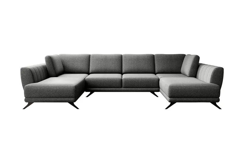 Katun Sovesofa Dobbeltsjeselong - Grå - Møbler - Sofaer - Sovesofaer - Langsgående sovesofa
