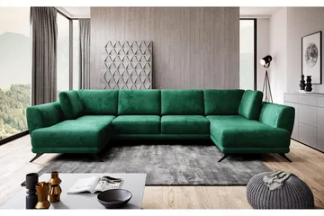 Katun Sovesofa Dobbeltsjeselong - Grønn - Møbler - Sofaer - Sovesofaer - Langsgående sovesofa