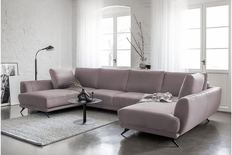 Katun Sovesofa Dobbeltsjeselong - Lyserosa - Møbler - Sofaer - Sovesofaer - Langsgående sovesofa