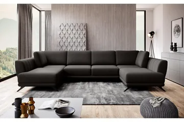 Katun Sovesofa Dobbeltsjeselong - Mørkebrun - Møbler - Sofaer - Sovesofaer - Langsgående sovesofa