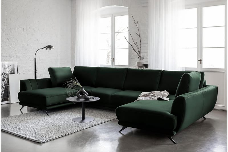 Katun Sovesofa Dobbeltsjeselong - Mørkegrønn - Møbler - Sofaer - Sovesofaer - Langsgående sovesofa