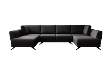 Katun Sovesofa Dobbeltsjeselong - Svart - Møbler - Sofaer - Sovesofaer - Langsgående sovesofa