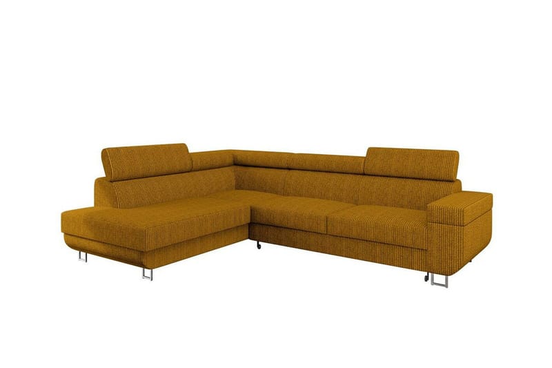 Kintore 3-sits Hörnbäddsoffa NO_BRAND Dark yellow