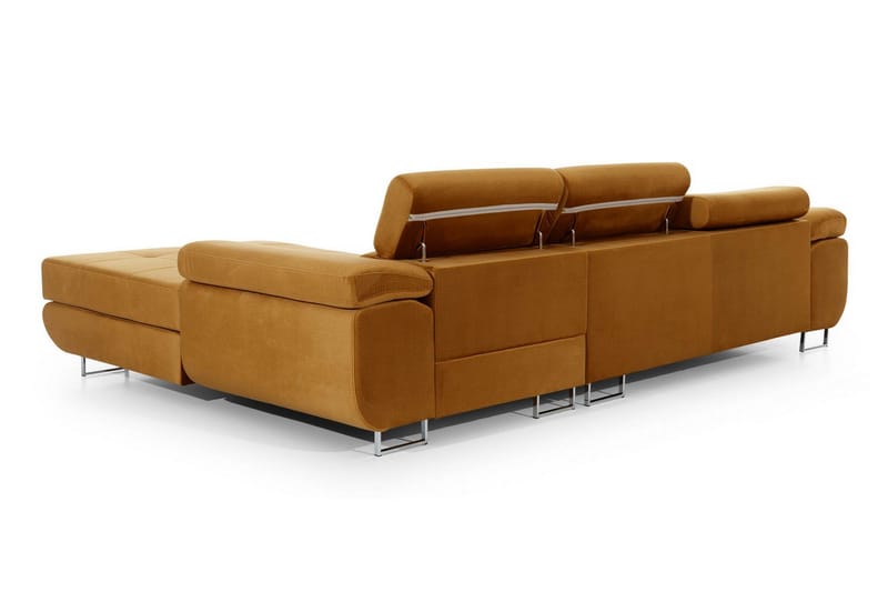 Klinka Sovesofa med Divan Høyre - Gul - Møbler - Sofaer - Sovesofaer - Sovesofa divan