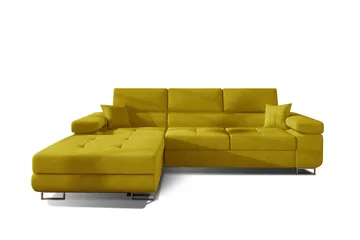 Klinka Sovesofa med Divan Venstre - Gul - Møbler - Sofaer - Sovesofaer - Sovesofa divan