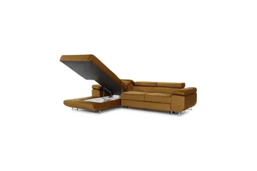 Klinka Sovesofa med Divan Venstre - Gul - Møbler - Sofaer - Sovesofaer - Sovesofa divan