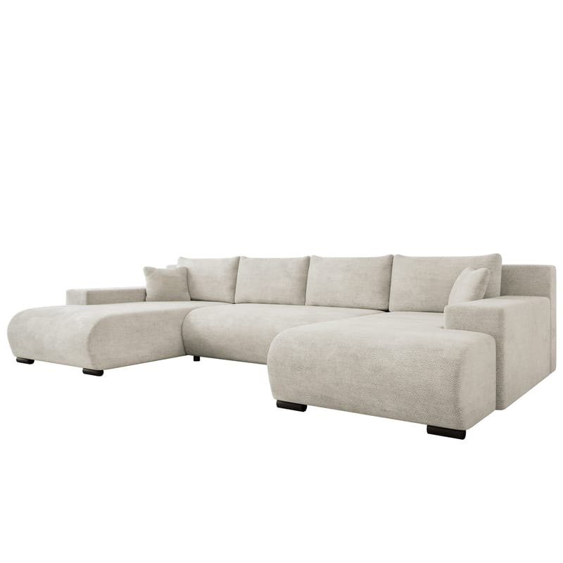 Krysen 4-seters sovesofa med dobbeltdivan, beige