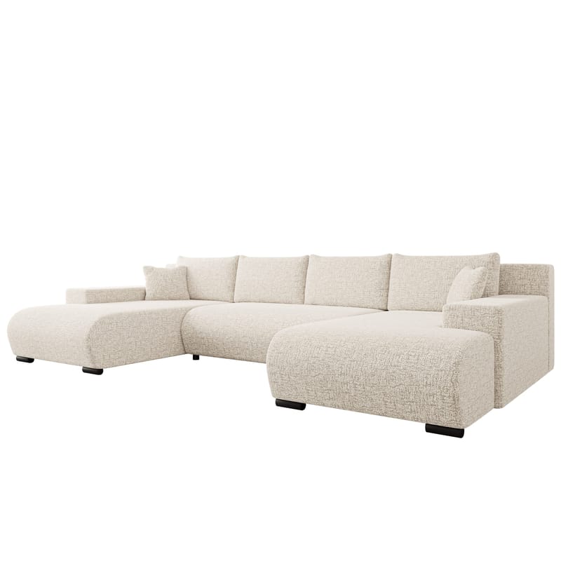 Krysen 4-seters sovesofa med dobbeltdivan, beige