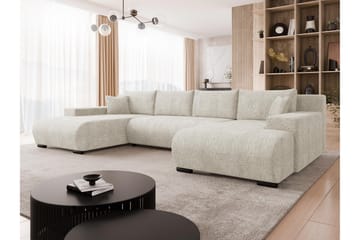 Krysen Sovesofa Dubbeldivan 4-sits - Beige - Møbler - Sofaer - Sovesofaer - U sovesofa