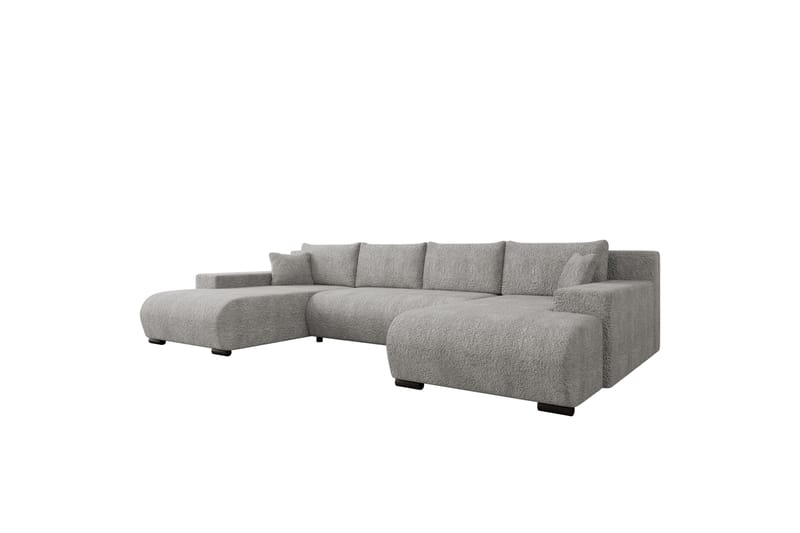 Krysen Sovesofa Dubbeldivan 4-sits - Grå - Møbler - Sofaer - Sovesofaer - U sovesofa