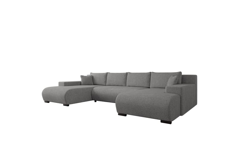 Krysen Sovesofa Dubbeldivan 4-sits - Grå - Møbler - Sofaer - Sovesofaer - U sovesofa