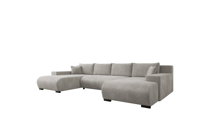 Krysen Sovesofa Dubbeldivan 4-sits - Grå - Møbler - Sofaer - Sovesofaer - U sovesofa