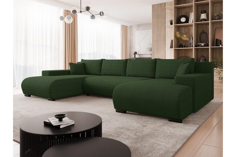 Krysen Sovesofa Dubbeldivan 4-sits - Grønn - Møbler - Sofaer - Sovesofaer - Sovesofa divan