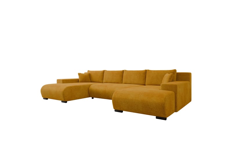 Krysen Sovesofa Dubbeldivan 4-sits - Gul - Møbler - Sofaer - Sovesofaer - U sovesofa