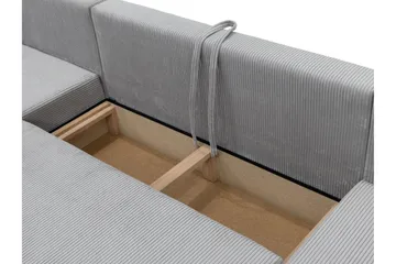 Krysen Sovesofa Dubbeldivan 4-sits - Hvit - Møbler - Sofaer - Sovesofaer - U sovesofa
