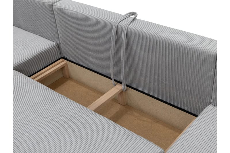 Krysen Sovesofa Dubbeldivan 4-sits - Hvit - Møbler - Sofaer - Sovesofaer - U sovesofa
