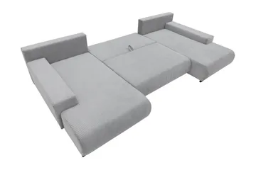 Krysen Sovesofa Dubbeldivan 4-sits - Hvit - Møbler - Sofaer - Sovesofaer - U sovesofa