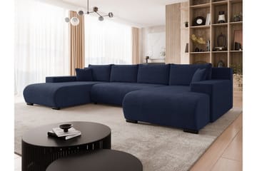 Krysen Sovesofa Dubbeldivan 4-sits - Marineblå - Møbler - Sofaer - Sovesofaer - U sovesofa