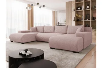 Krysen Sovesofa Dubbeldivan 4-sits - Rosa - Møbler - Sofaer - Sovesofaer - Sovesofa divan