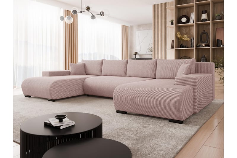 Krysen Sovesofa Dubbeldivan 4-sits - Rosa - Møbler - Sofaer - Sovesofaer - Sovesofa divan