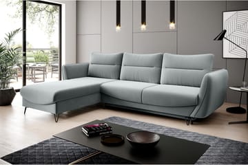 Lence Sovesofa m. Divan Oppbevaring - Hvit/Lysegrå - Møbler - Sofaer - Sovesofaer - Sovesofa divan