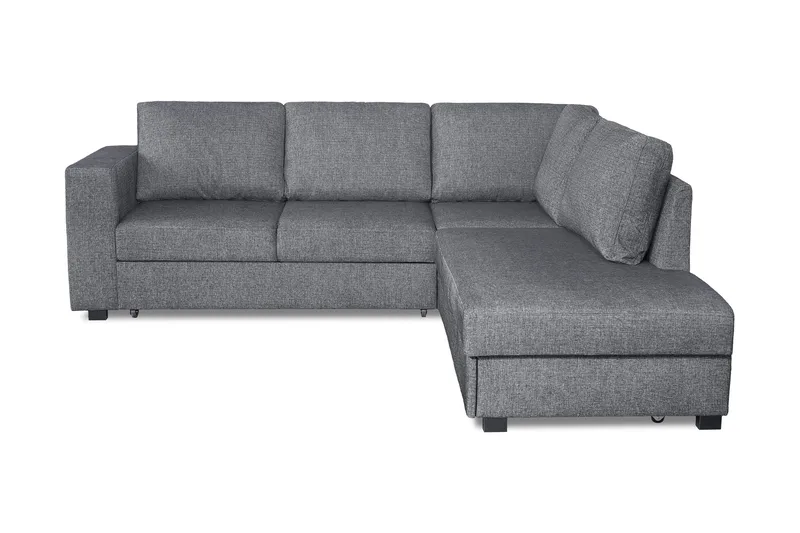 Leo Sovesofa 3-seter med Sjeselong Høyre - Grå - Møbler - Sofaer - Sovesofaer - Sovesofa divan