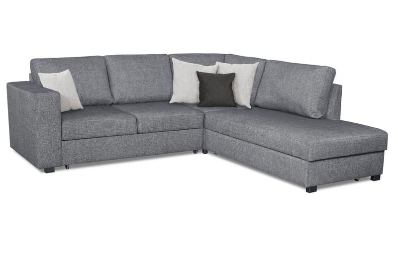 Leo Sovesofa 3-seter med Sjeselong Høyre - Grå - Møbler - Sofaer - Sovesofaer - Sovesofa divan